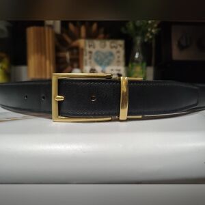 Coach Black Leather Belt